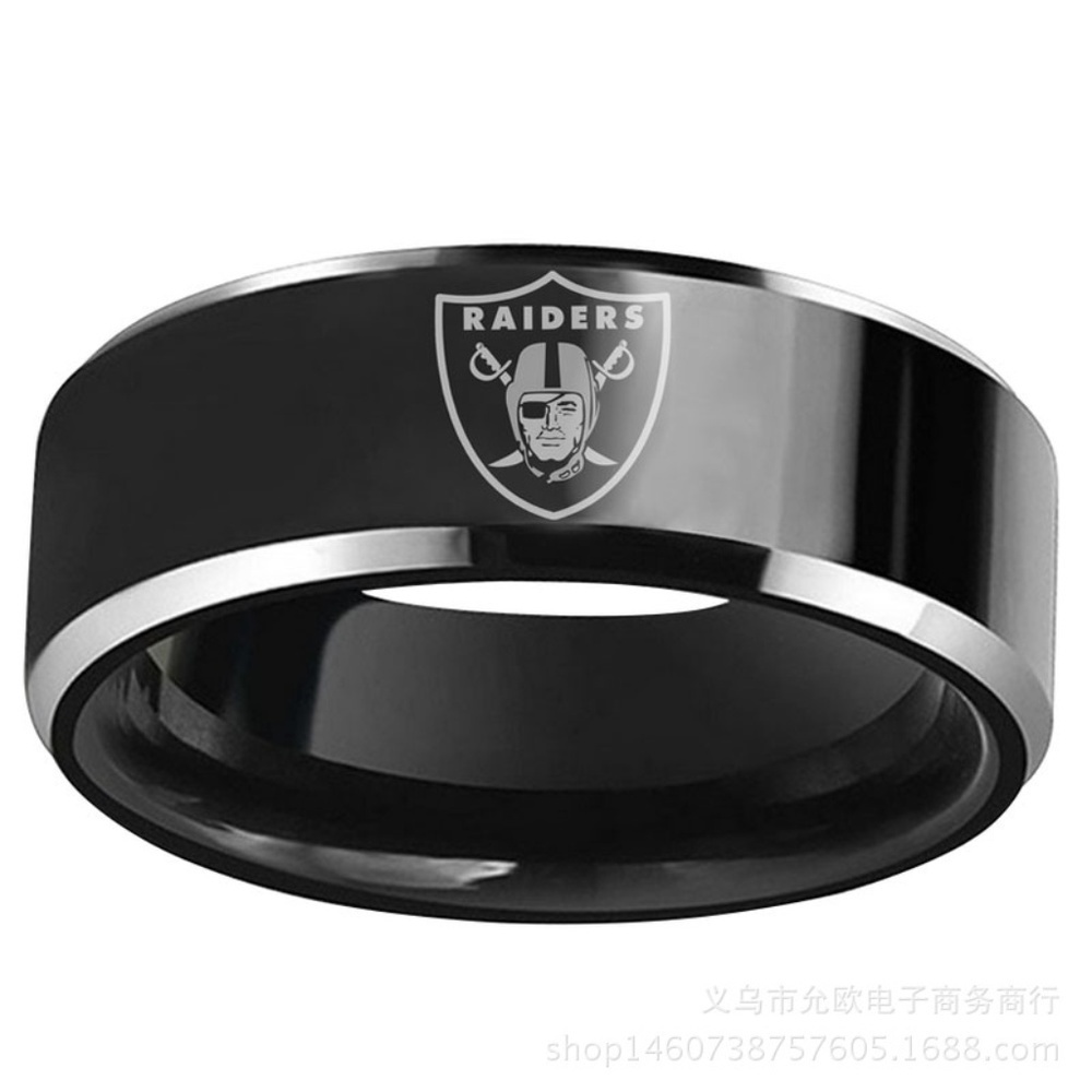 Oakland Raiders Stainless Steel‎ Rings